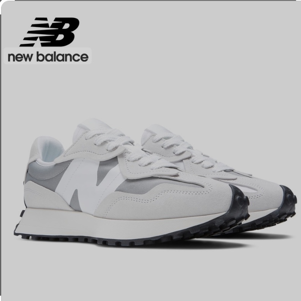 New Balance Gray and White Sneakers for Everyday Comfort Size 8.5